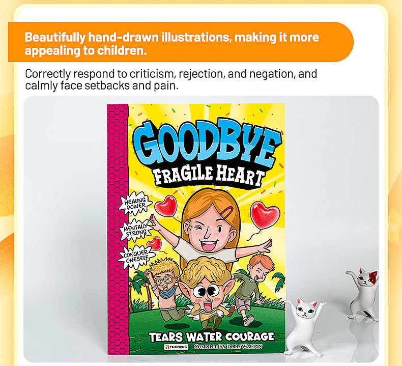 【TIKBOOKS】Goodbye, glass-hearted children's picture books, popular science comics, elementary school students' extracurricular reading books, children's spiritual growth books