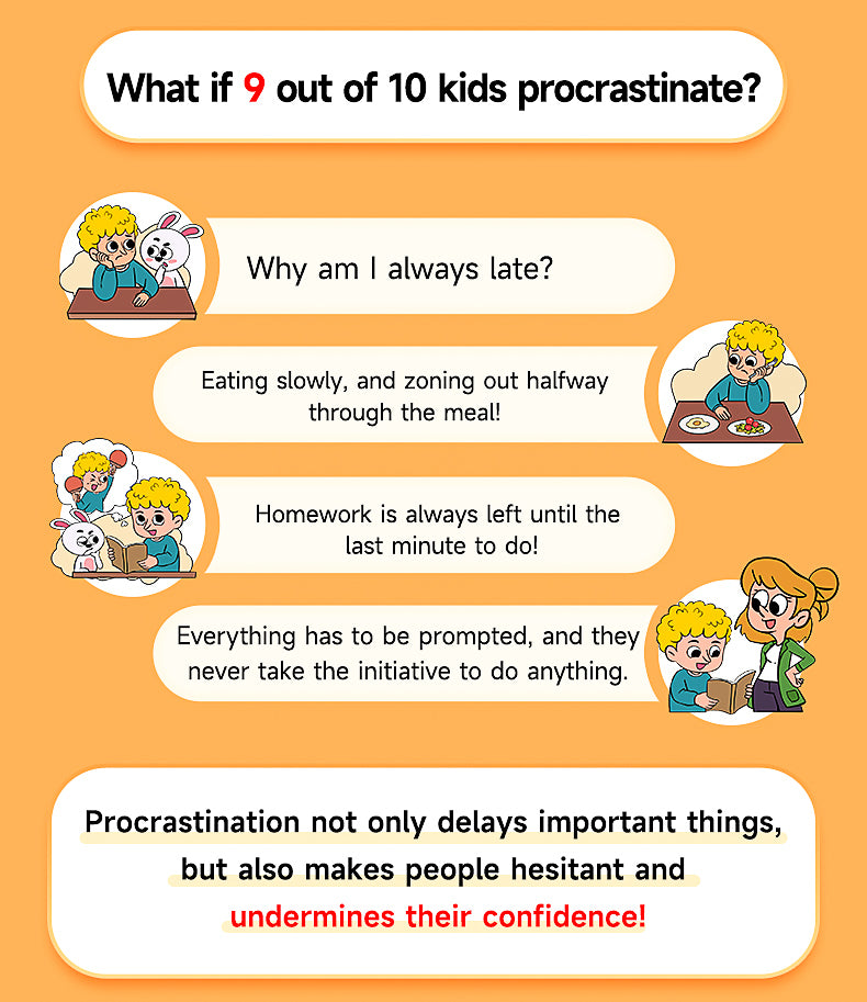 【TIKBOOKS】Beat Procrastination: The Complete System to Help Your Child Outperform 90% of Peers Paperback – Picture Book, January 1, 2023